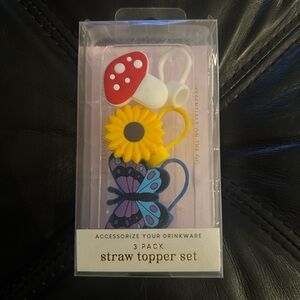 Colorful Straw Topper Set